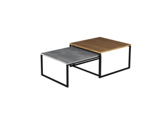 Konferenční stolek Nevio - ořech burgundia / beton