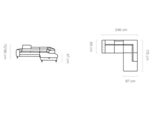 Sedací souprava rohová Navas L