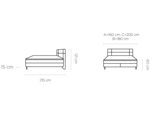 Postel Boxspring Lucio (140)