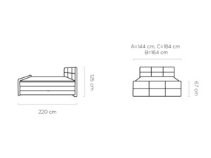 Postel Boxspring Melva (140) - úložný prostor