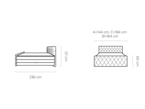 Postel Boxspring Charles (140) - úložný prostor