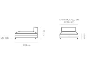 Postel Boxspring Harper (140)