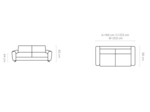 Pohovka Capri s rozkladem Rapid (120 cm)