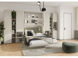 Výklopná postel Bed Concept BC-01 (140) - béžová / kašmír