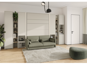 Úzká skříň Bed Concept BC-07 L/P - béžová / kašmír