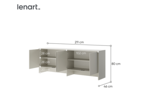 Nástavba Bed Concept BC-10 - béžová / kašmír